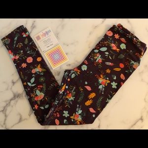 LuLaRoe Leggings - Burgundy Floral